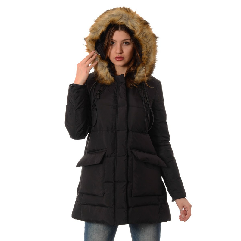 Damska Puchowa Kurtka Zimowa Inez Czarna