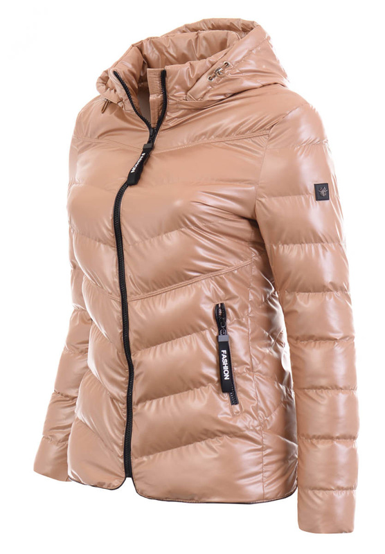 Damska Wiosenno - Jesienna Kurtka Sara Karmelowa