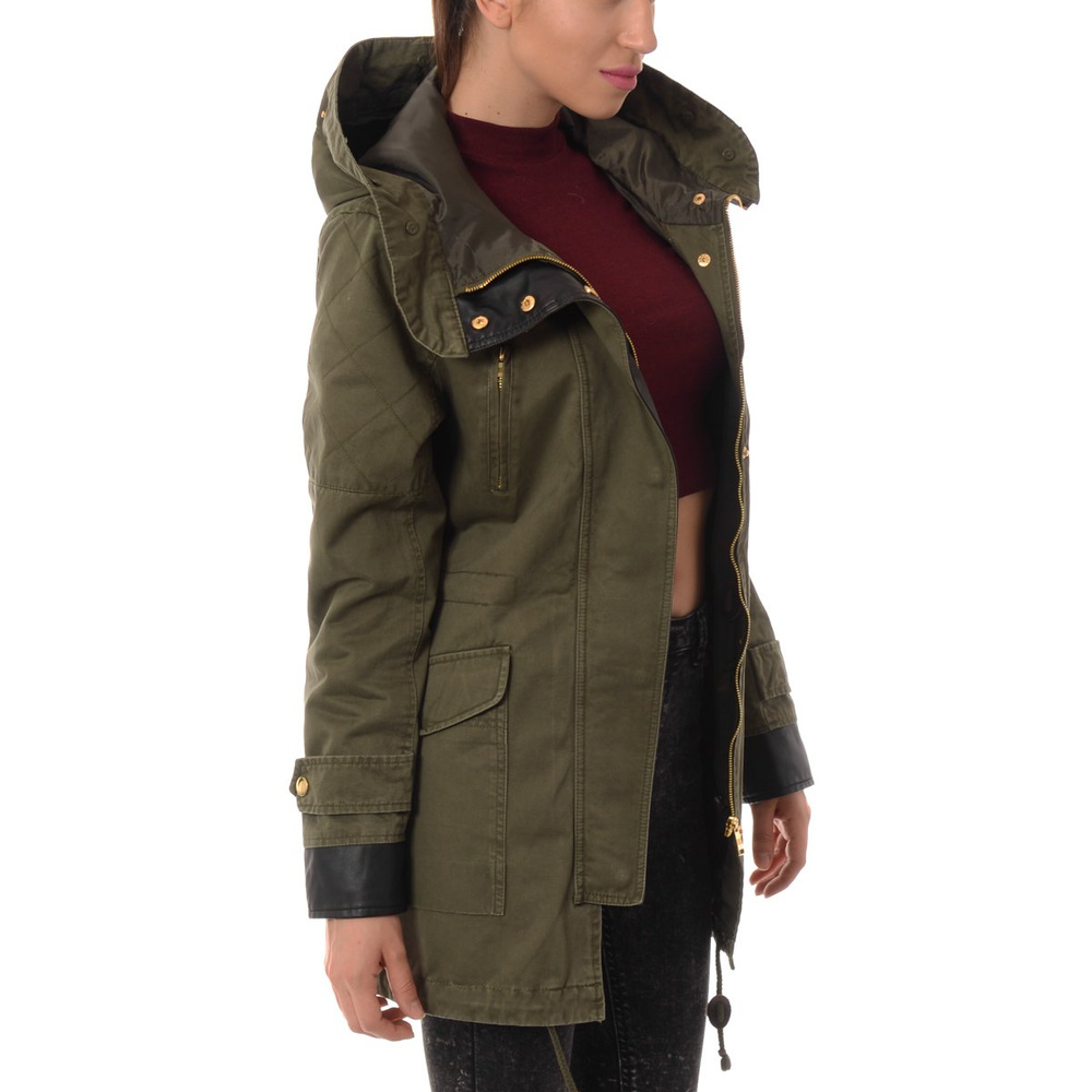 Damska Parka Kurtka Zimowa 2w1 Elena Zielona