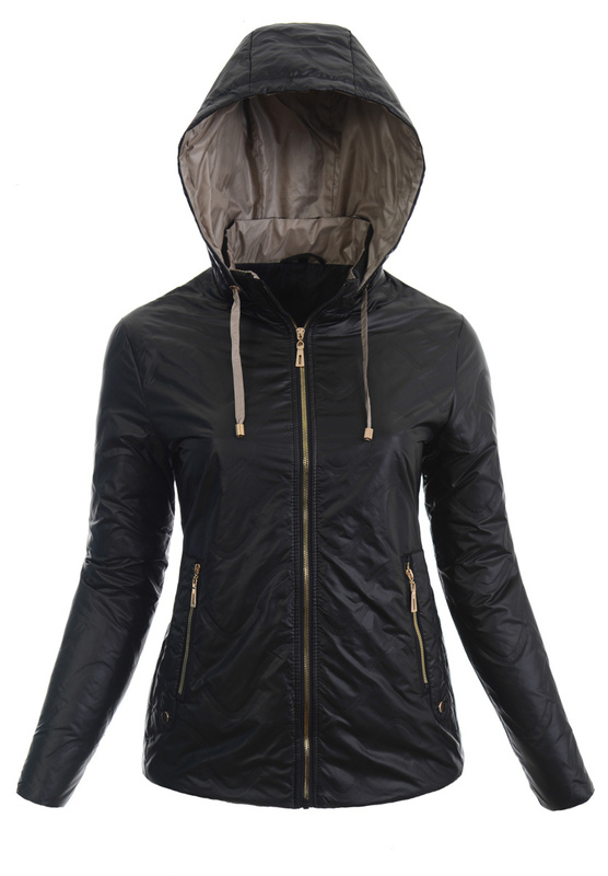 Damska Kurtka Przejściowa Wiosenna Pelagia Czarna