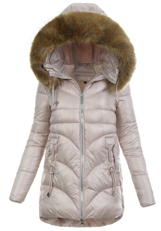 Damska Kurtka Zimowa Justyna Różowa