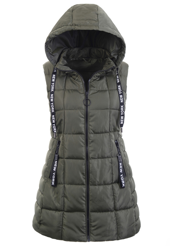 Damska Kamizelka Bezrękawnik Bronisława Zielony