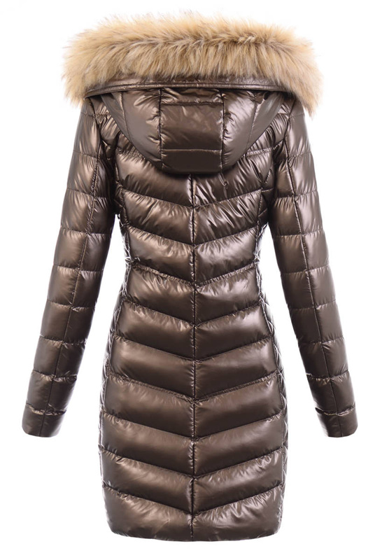 Damska Kurtka Zimowa Ortalionowa Viktoria Brązowa