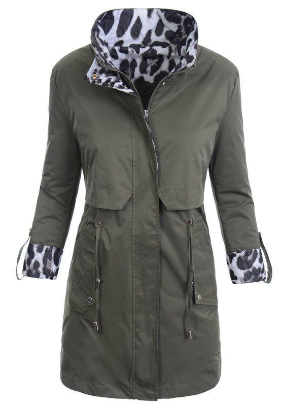 Damska Kurtka Parka Wiosenna Lili Zielona