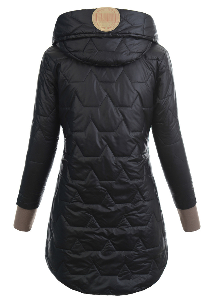 Damska Kurtka Pikowana Wiosenna Ida Czarna