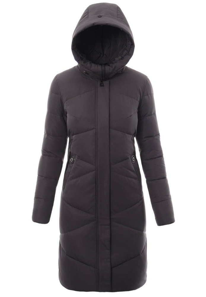 Damska Zimowa Kurtka Ortalionowa Grafitowa