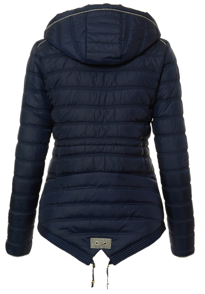 Damska Jesienna Wiosenna Kurtka Granatowa