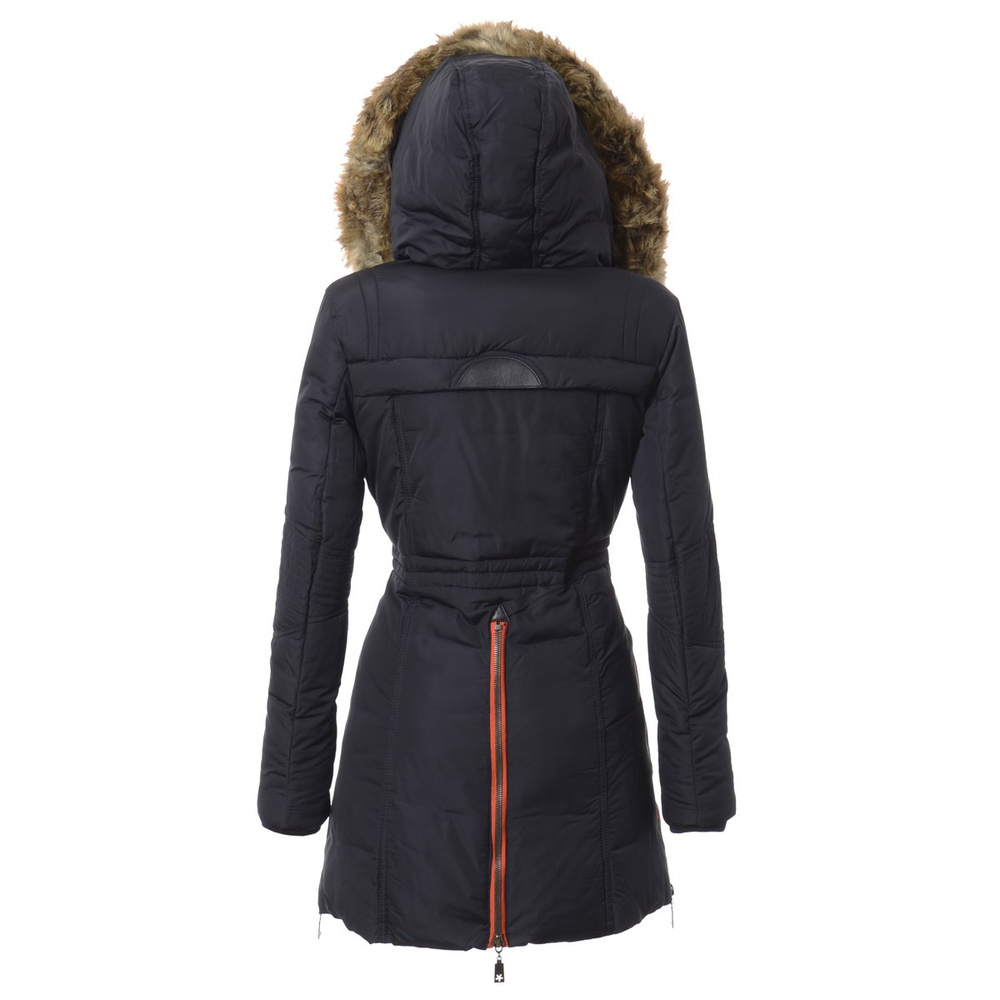 Damska Zimowa Kurtka Płaszczyk Granatowa