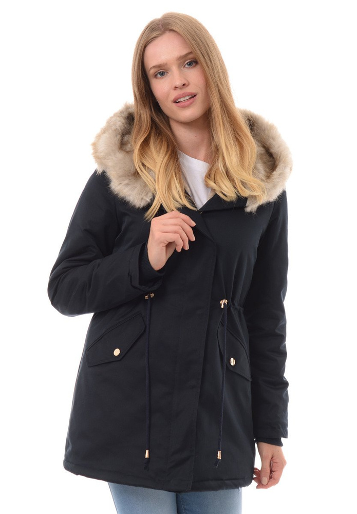 Damska Zimowa Parka Roksana Granatowa