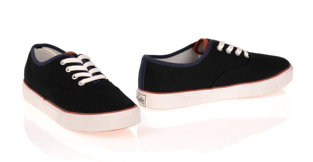 Męskie Trampki Tenisówki Czarne