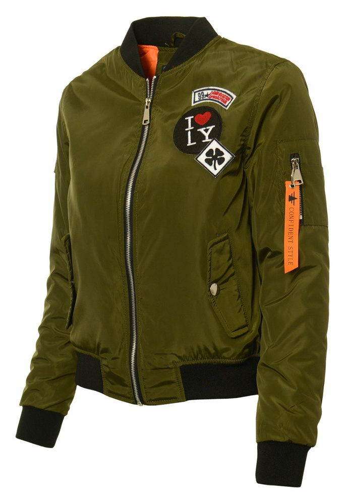 Damska Wiosenna Kurtka Bomberka Elif Zielona