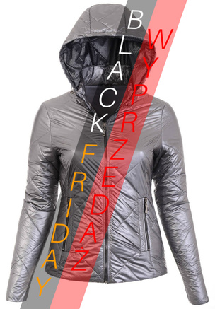 Damska Wiosenna Kurtka Stefania Srebrna