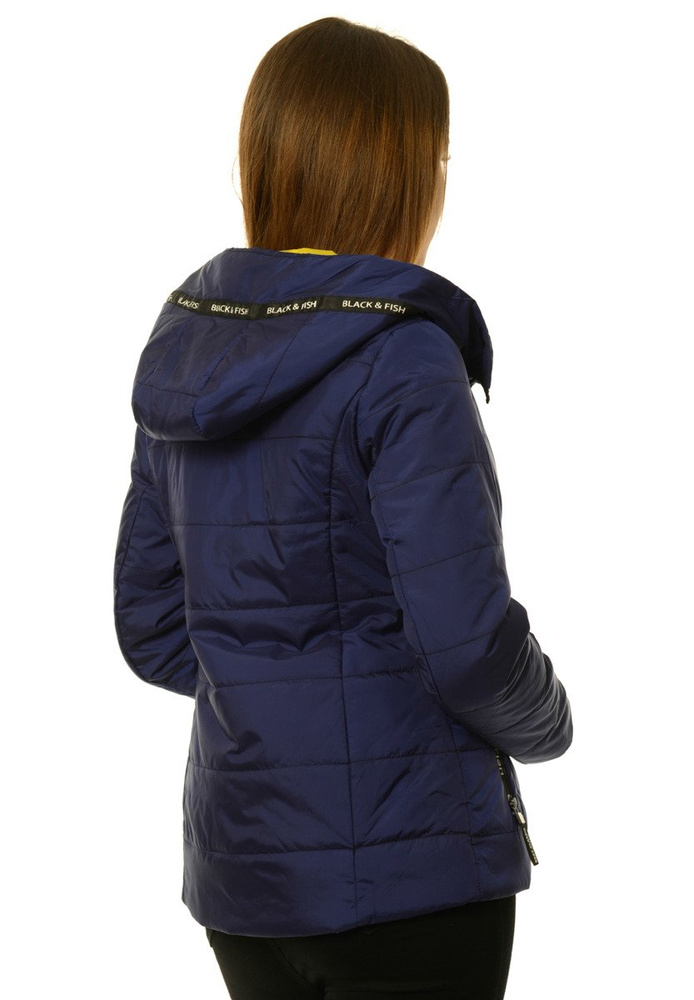 Damska Jesienna Wiosenna Kurtka Granatowa