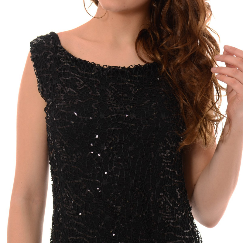 Damska Sukienka z Cekinami Gracia Czarna