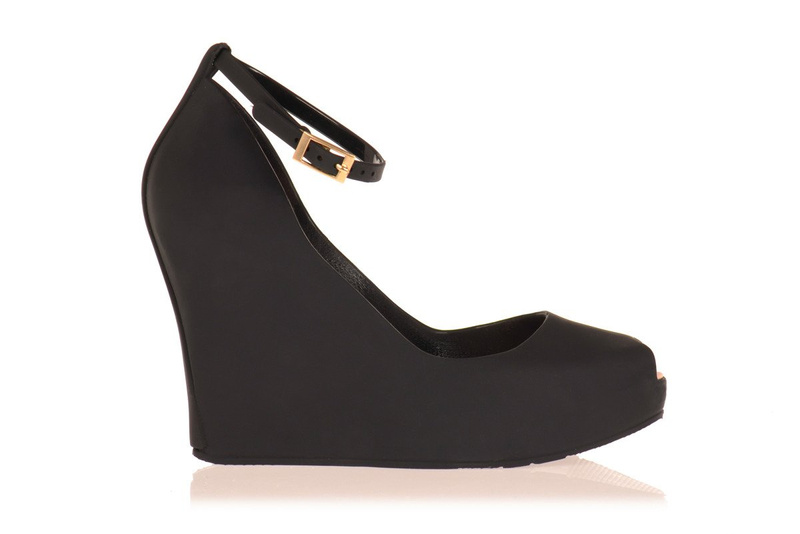 Gumowe Koturny Meliski Mat Czarne