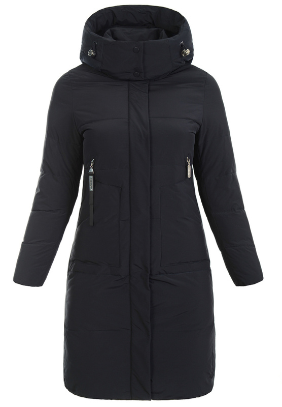 Damska Kurtka Pikowana Długa Amber Granatowa