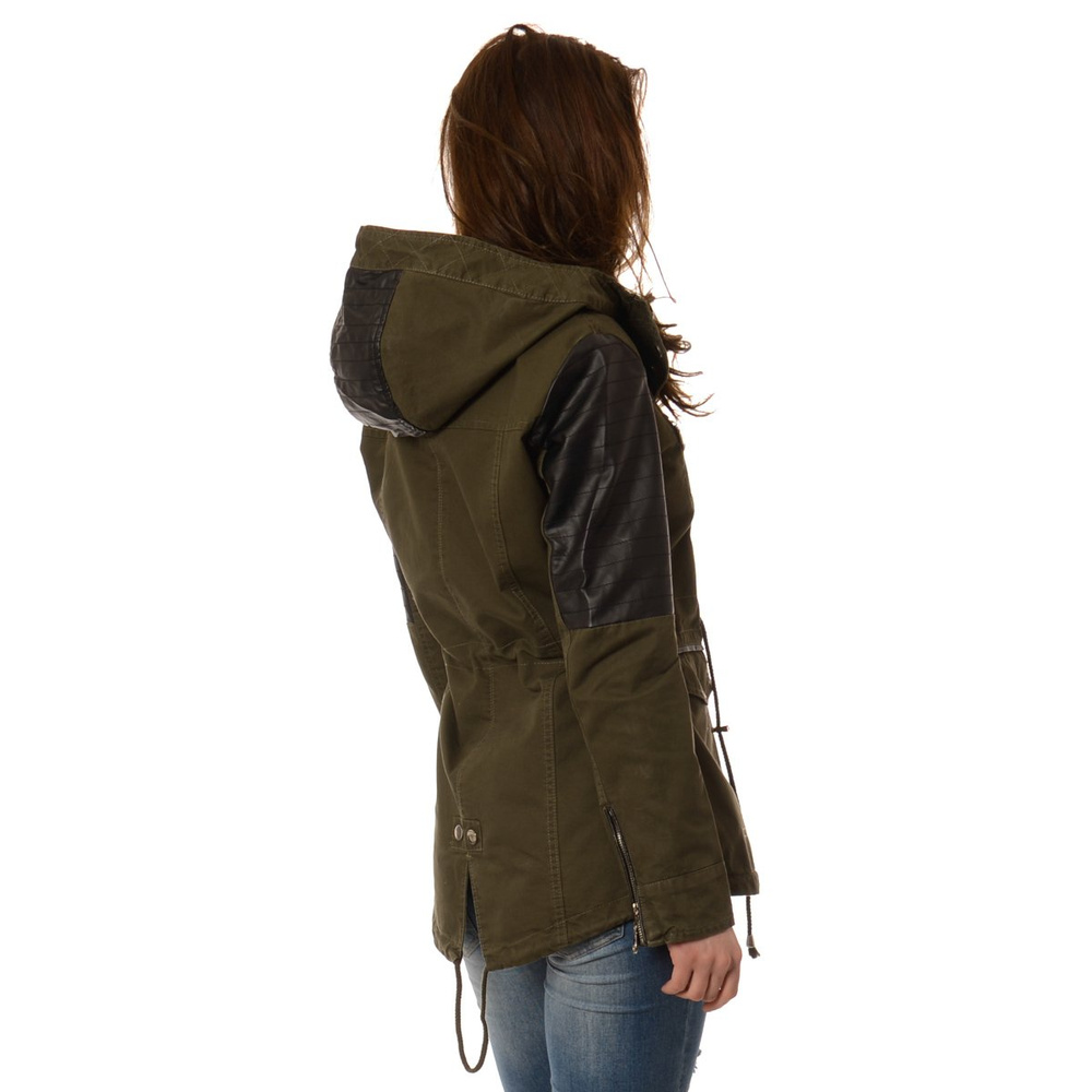 Damska Kurtka Parka Przejściowa Clarisse Zielona