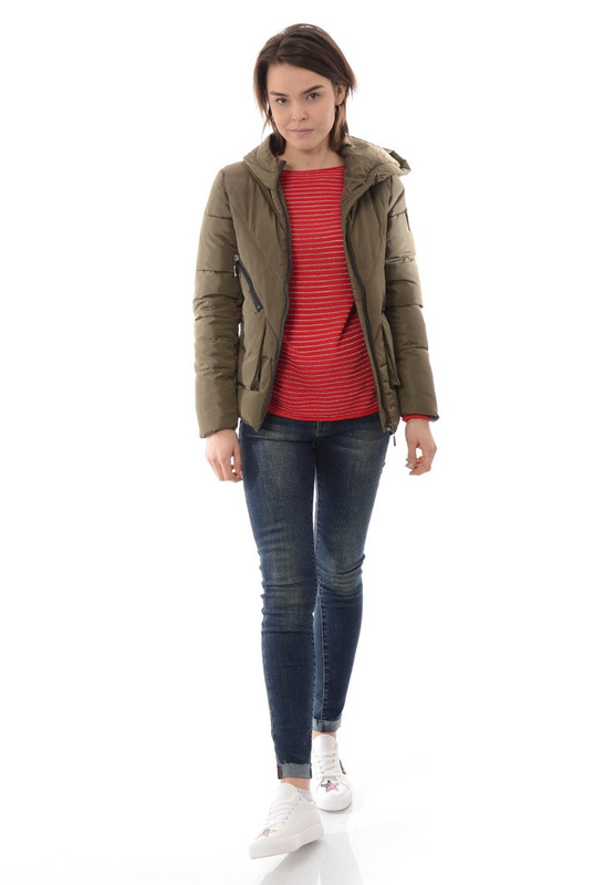  Damska Zimowa Kurtka Ortalionowa Ludmiła Zielona
