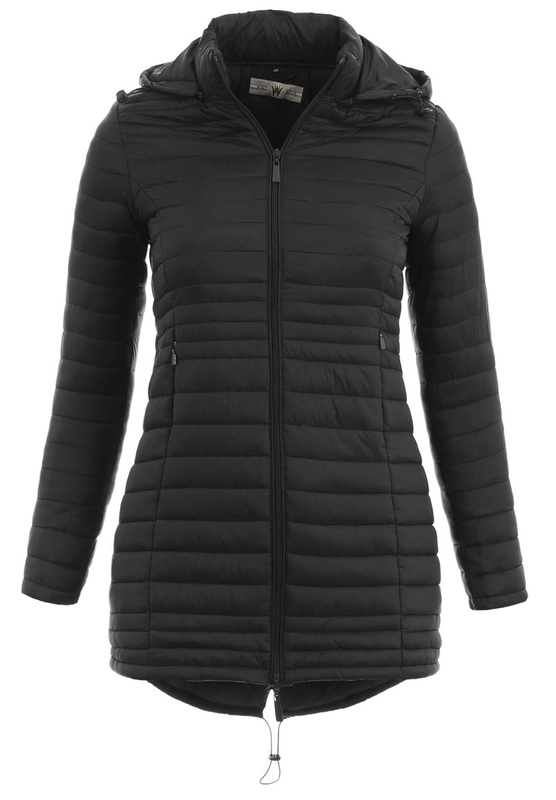 Damska Kurtka Ortalionowa Wiosenna Alfreda Czarna