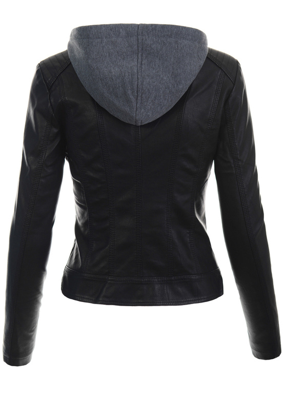 Damska Kurtka Ramoneska Adelajda Czarna