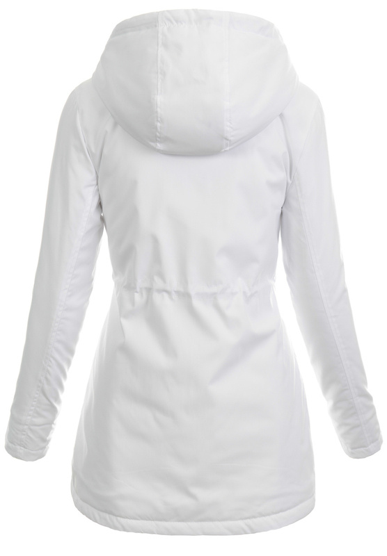 Damska Kurtka Parka Wiosenna Weronika Biała