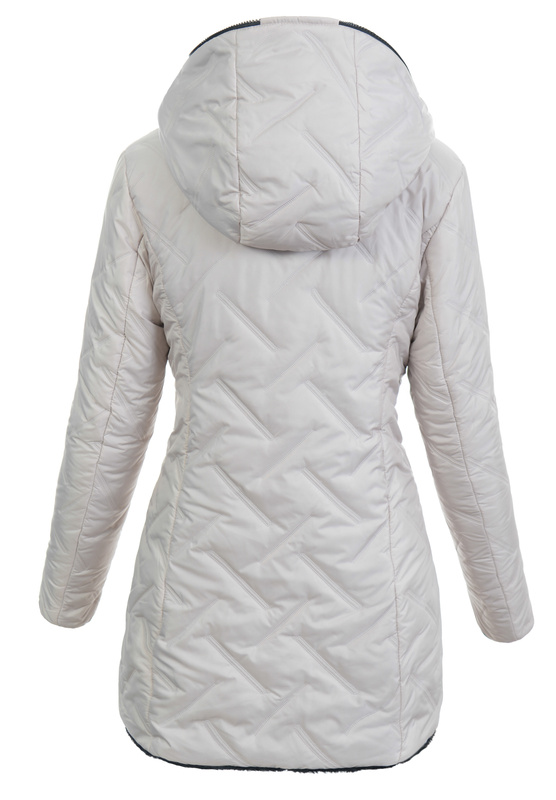 Damska Kurtka Dwustronna Zimowa Damiana Kremowa
