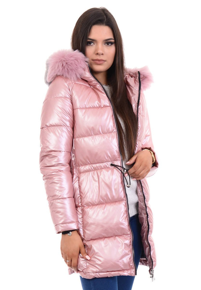 Damska Kurtka Ortalionowa Adelajda Różowa