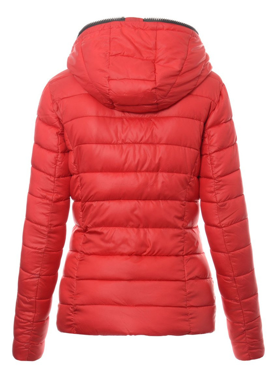 Damska Zimowa Kurtka Ortalionowa Czerwona