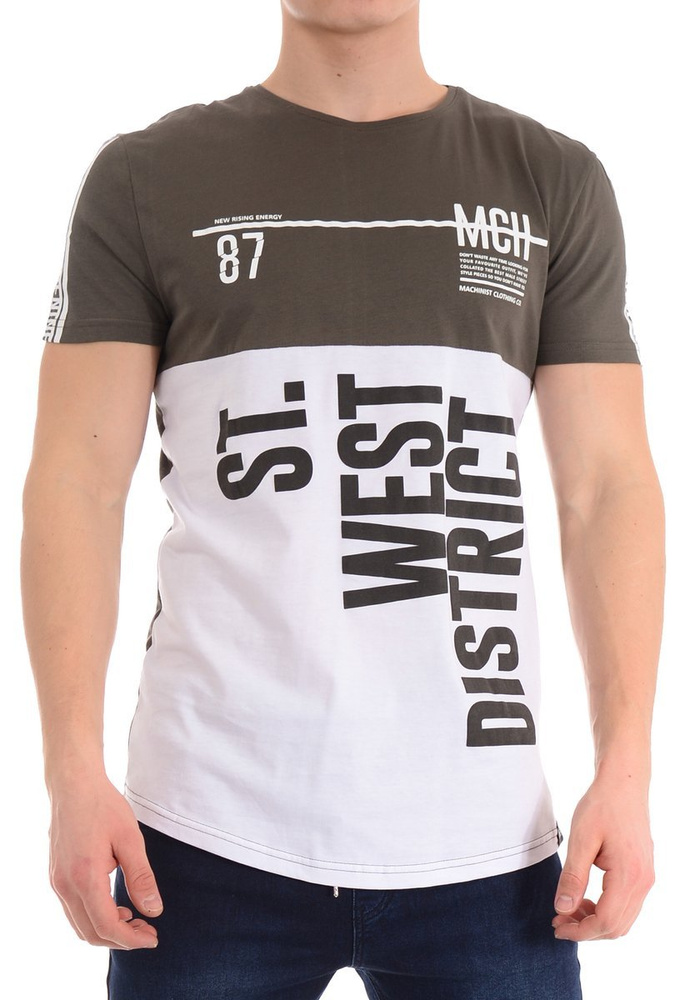 Męska Koszulka T-Shirt Nadruk Zielona