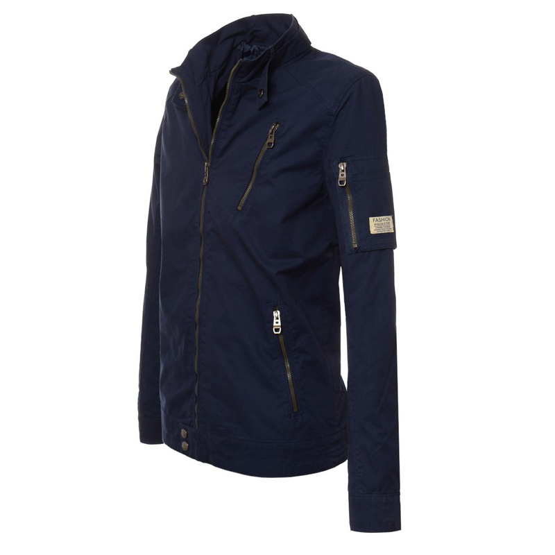 Męska Wiosenna - Jesienna Kurtka Tomas Niebieska