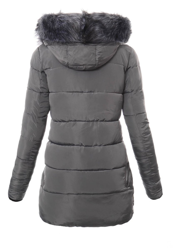 Damska Zimowa Kurtka Ortalionowa Szara