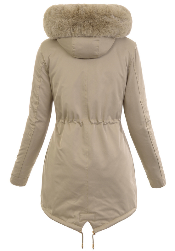 Parka Zimowa Anastazja Ciemno Beżowa