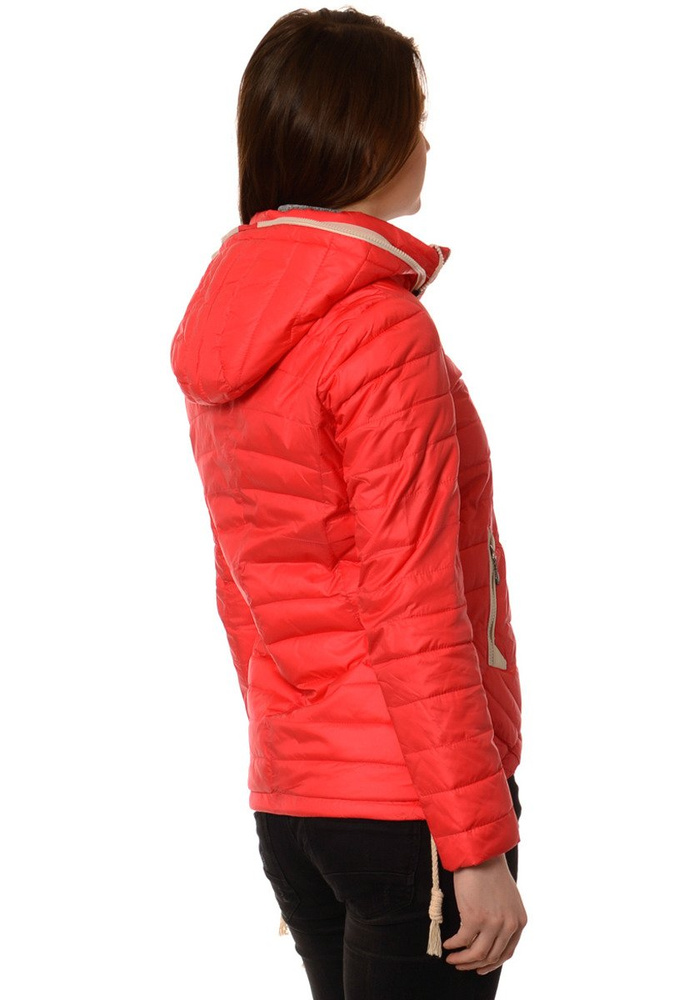 Damska Jesienna Kurtka Ortalionowa Eva Malinowa