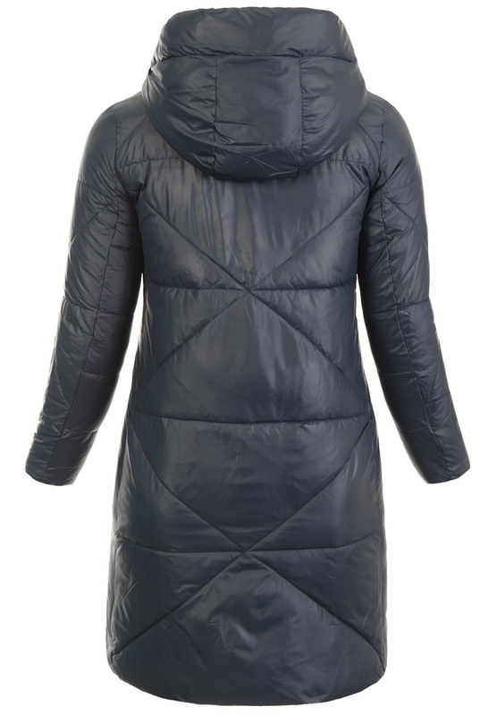 Damska Kurtka Pikowana Długa Filomena Granatowa