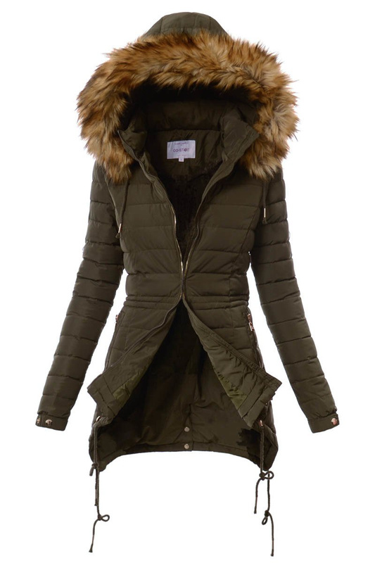 Damska Zimowa Kurtka Ortalionowa Kristin Zielona