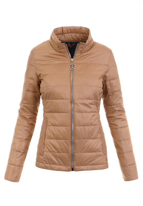 Damska Wiosenna Kurtka Anika Jasno Brązowa