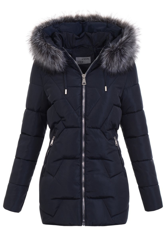 Damska Kurtka Ortalionowa Sara Granatowa