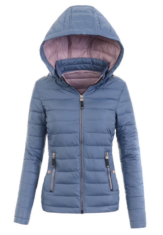 Damska Wiosenna Kurtka Maryla Niebieska