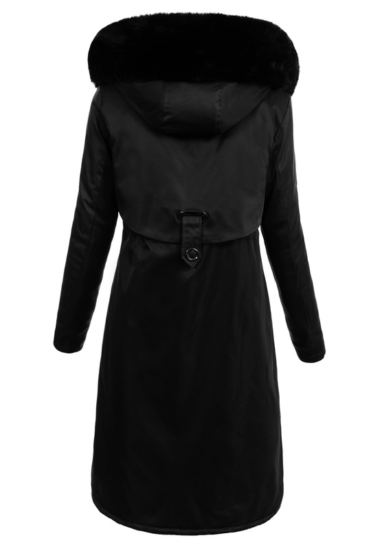 Damska Kurtka Parka Zimowa Natalia Czarna