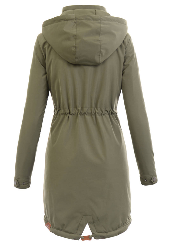 Damska Kurtka Parka Wiosenna Izyda Zielona