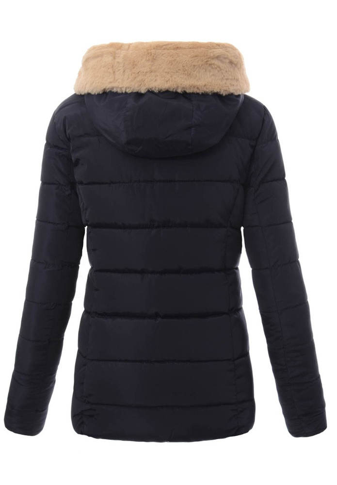 Damska Zimowa Kurtka Ortalionowa Emma Granatowa