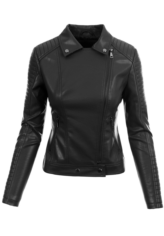 Damska Kurtka Ramoneska Angela Czarna