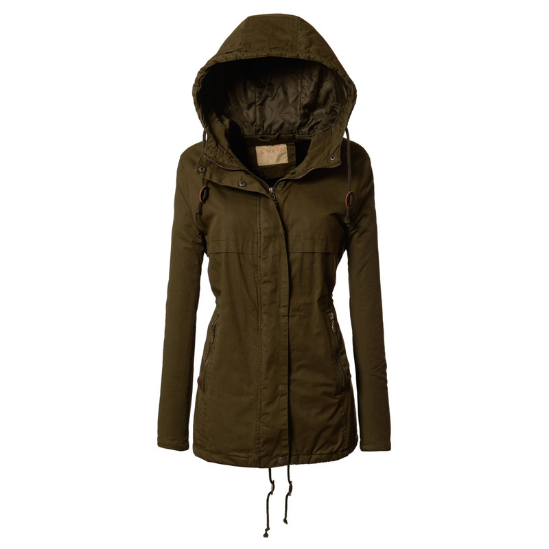 Kurtka Parka Wiosenna Zielona