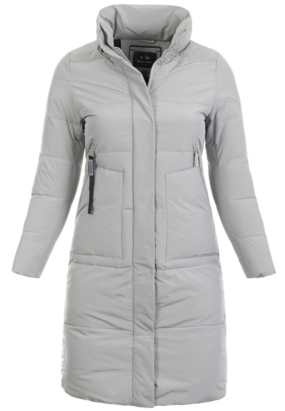 Damska Kurtka Pikowana Długa Amber Miętowa