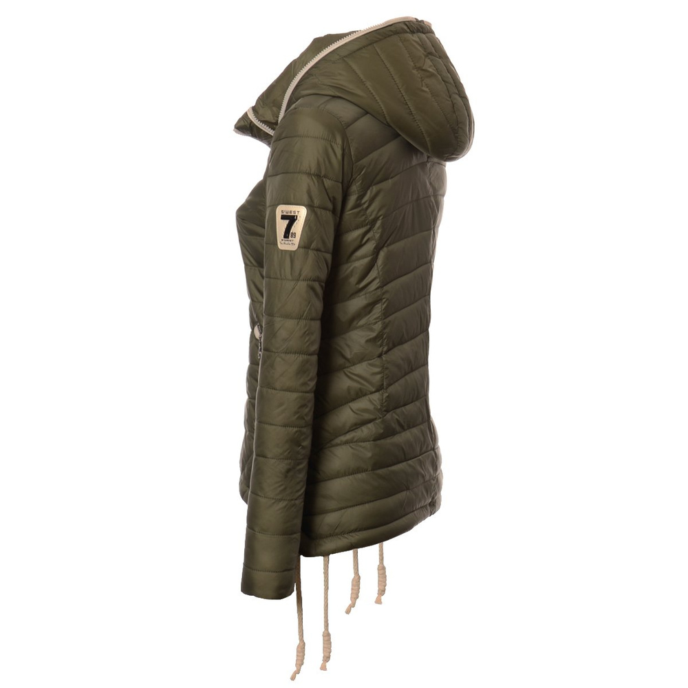 Kurtka Wiosenna - Jesienna Damska Ortalionowa Monica Zielona