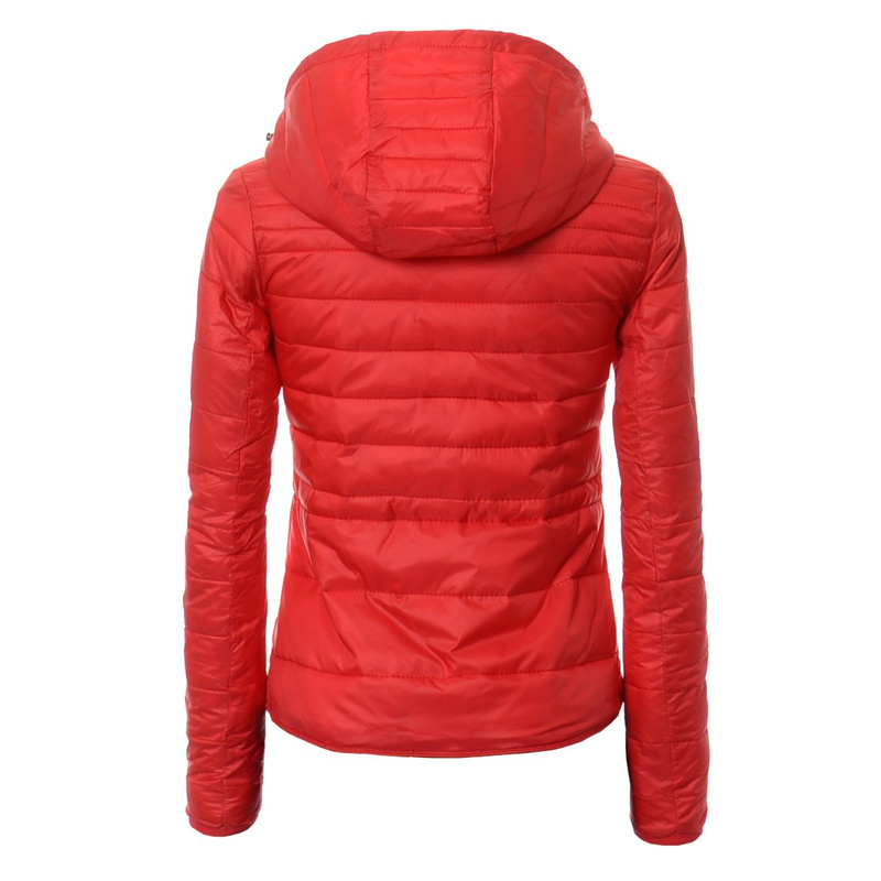 Damska Wiosenna  - Jesienna Kurtka Ortalionowa Carolina Malinowa