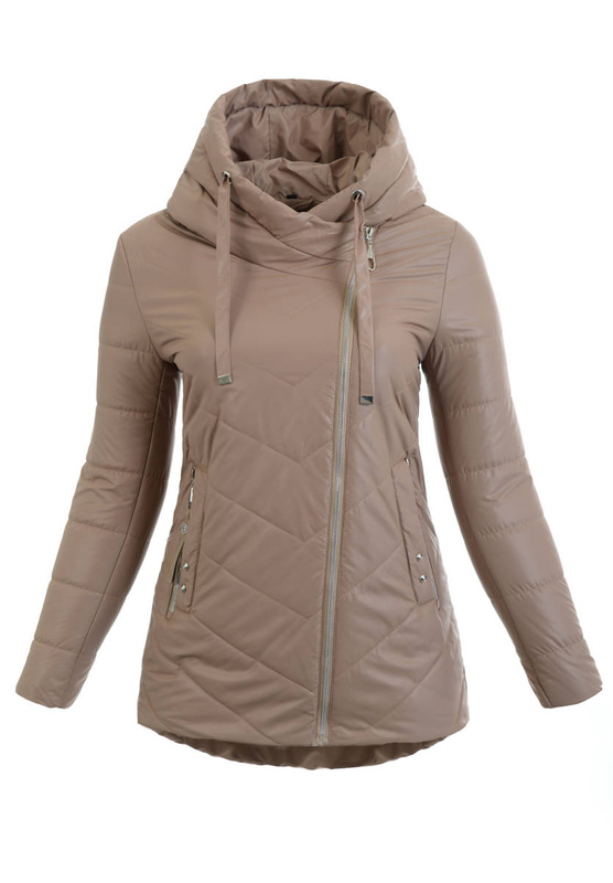 Damska Wiosenna Kurtka Ernesta Beżowa