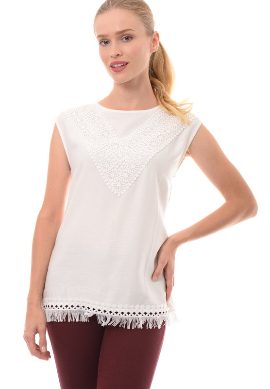 Damska Bluzka Ecru