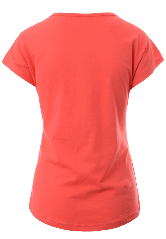 Damska Koszulka Krótki Rękaw T-Shirt Nadruk Princess Czerwona