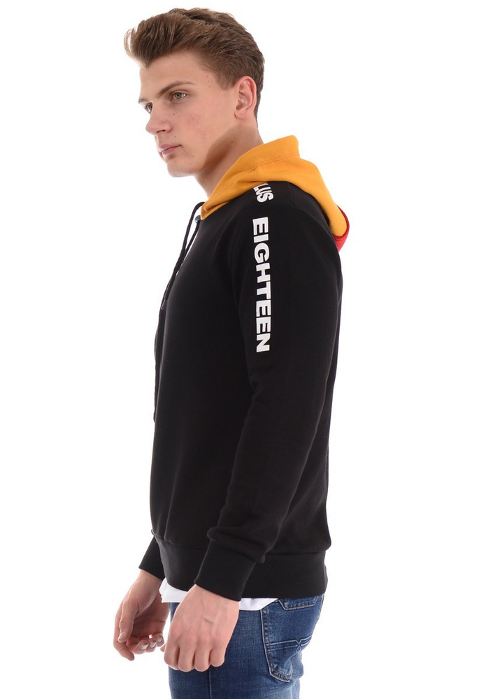 Męska Bluza Z Kapturem Czarna